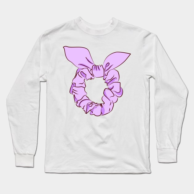 cute hair scrunchie Long Sleeve T-Shirt by princessmi-com